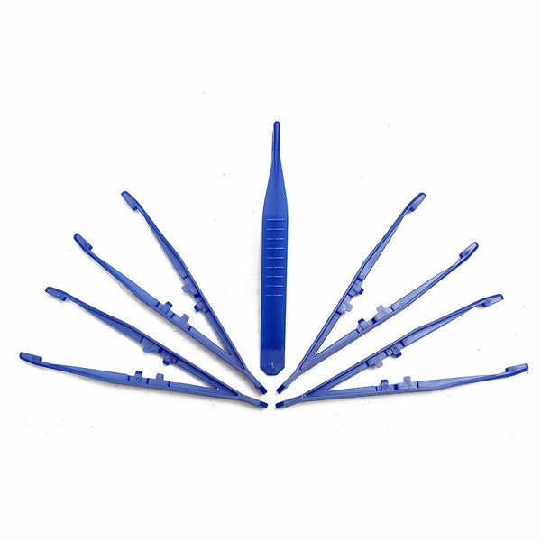 10PCS Plastic Tweezers Tweezer Antistatic Pickup Tools Repair Heat Resistant AU