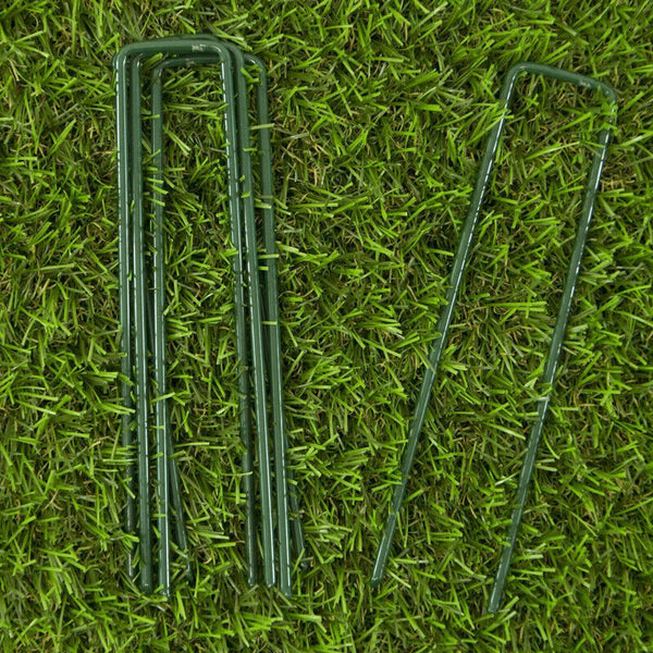 50PCS Synthetic Artificial Grass Turf Pins U Shaped Fastening Pegs Lawn Weed Mat