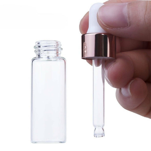 Glass Dropper Bottles - Amber Pipette Bottles for Essential Oils & Serums (15ml/30ml)