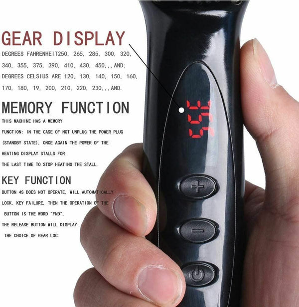 Hair Straightener Brush Ionic Ceramic Fast Comb Heating Function and LED AU