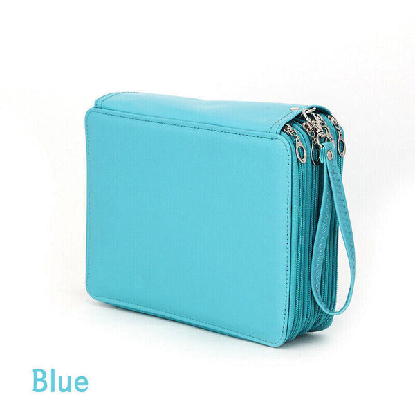 Large 168 Slot Pencil Case Foldable Storage Organizer Pen Makeup Bag Capacity