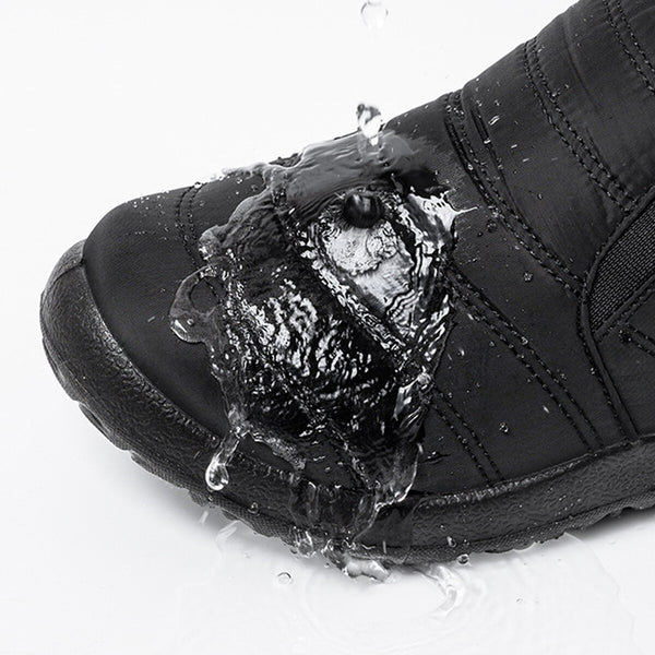 Winter Snow Boots Warm Fur Lined Ankle Boots Non Slip Casual Shoes for Men Women