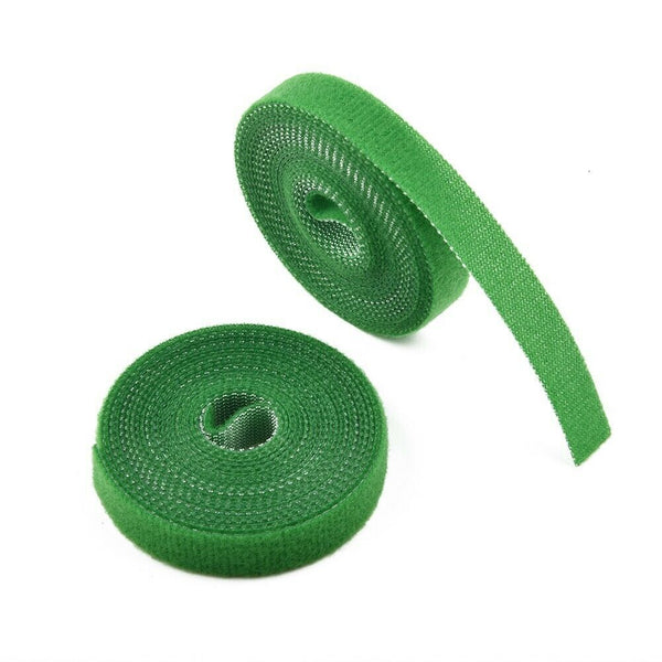 Roll Tie-Tape Plant Ties Hook Loop Garden Supports Bamboo Cane Wrap-Support