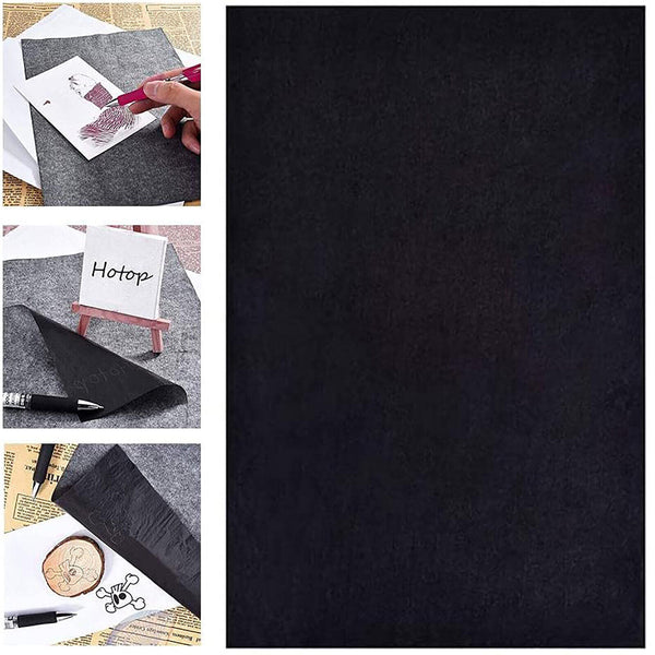 100 Sheets Carbon Paper Transfer Copy Graphite Tracing A4 Wood Canvas Art Black