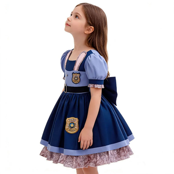 Girls Zootopia Judy Hopps Police Officer Costume Cosplay BookWeek Party Birthday