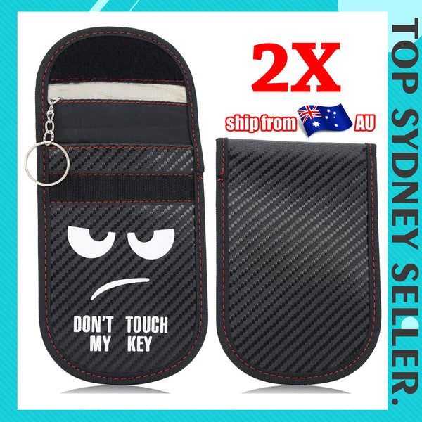 2x Car Key Signal Blocker Case Faraday Cage Fob Pouch Keyless RFID BlockingBag