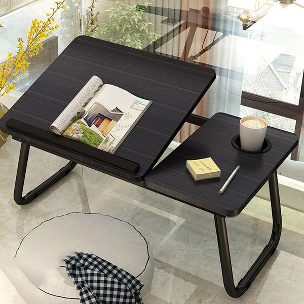 Small Bedside Table Multifunctional Foldable Desk Portable Folding Bedside Tray