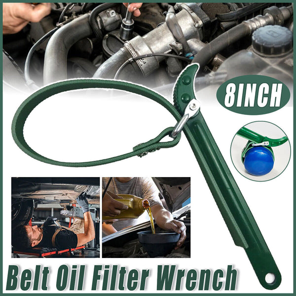 Oil Filter Belt Wrench Puller Strap Spanner Filter Cartridge Removal Tool New AU