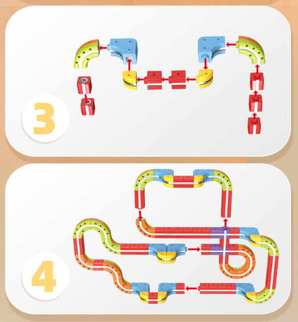 Electric Train Set Flexible Magnetic Car Kids Gift Xmas Race Track Building Toy