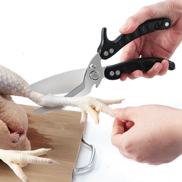 Monster Heavy Duty Kitchen Scissors Meat Fish Chicken Bone Shears Beer Opener