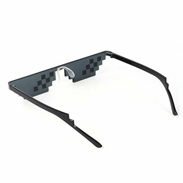 2PCS Chic MEME Deal IT Thug Life Attitude Stylish Glasses 8 Bit Pixel Sunglasses