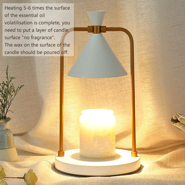 Aromatherapy Candle Warmer Lamp – Dimmable Wax Melting Table Light