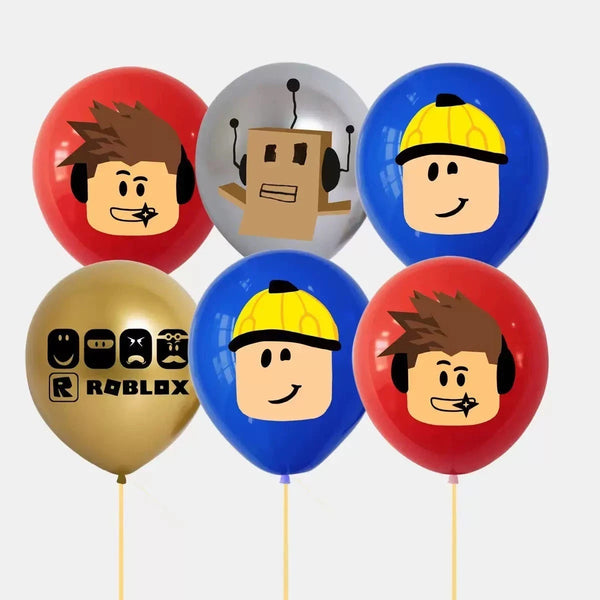 24PCS New Roblox Latex Balloon Set Party Supplies Birthday Decoration