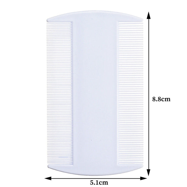 10PCS Fine Tooth Nit Comb Pet Fur Hair Flea Egg Double Sided Head Removal Brush