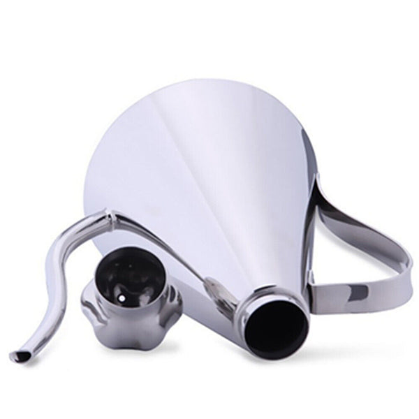 Dispenser Vinegar Bottle Stainless Steel Cooking Pot Pourer Olive Oil Kitchen AU