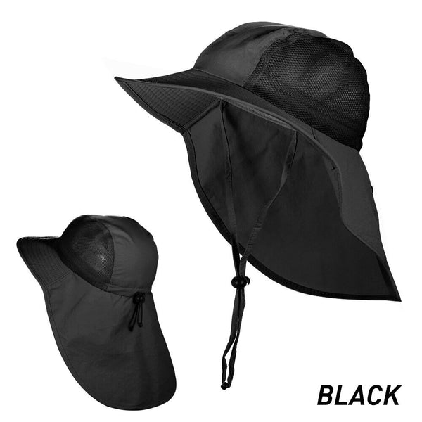 Neck Flap Cap Outdoor Hiking Fishing Hat Sport Sun Protection Wide Brim Cover