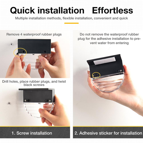 NEW Waterproof Solar Deck Lights for Outdoor Patio Stairs Yard Garden Pathway AU