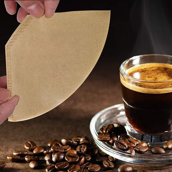 500 Pack 102 Coffee Filter Papers – Natural Disposable Drip Filter Paper for Pour Over Coffee