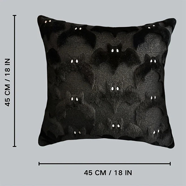 1 piece 3D bat pillowcase, Halloween decoration, cute black bat theme