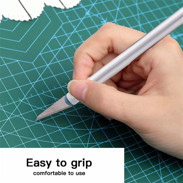 16 PCS Hobby Knife Kit Set Modelling Pen Knife Blades Art Craft Stencil Knives