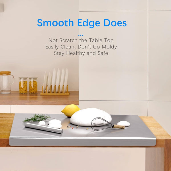304 Stainless Steel Cutting Chopping Board Pastry Bench Protector Large Board AU