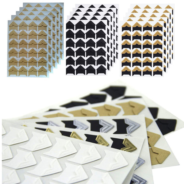 Self-adhesive Photo Corner Stickers Angle Frame Scrapbook Album Essential AU