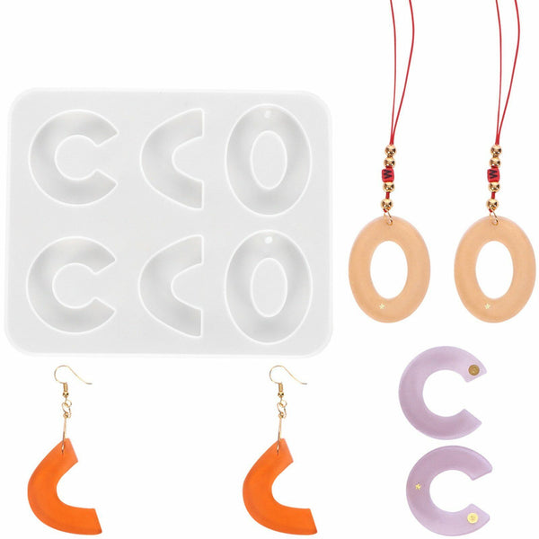 Silicone Earring Pendant Jewelry Mold Resin Casting Mould Tool DIY Epoxy AU NEW