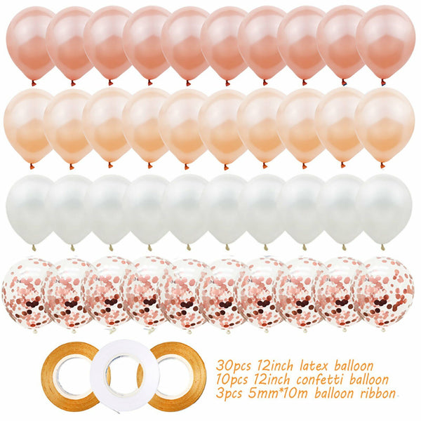 43pcs Confetti Latex Balloons Sets Balloon Birthday Wedding Party Decoration AU