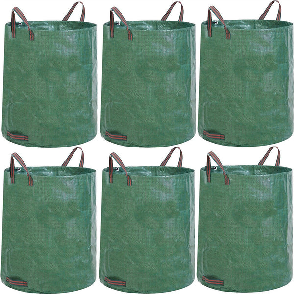 Garden Waste Bags Large Green Recycling Bale Rubbish Bags 5PCS 500L