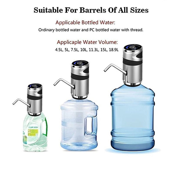 5W Gallon USB Portable Water Bottle Jug Dispenser Automatic Electric Switch Pump
