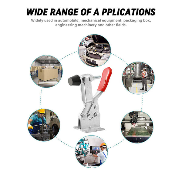 4pcs GH-201 Holding Capacity Quick Release Hand Tool Toggle Clamp Horizontal AU