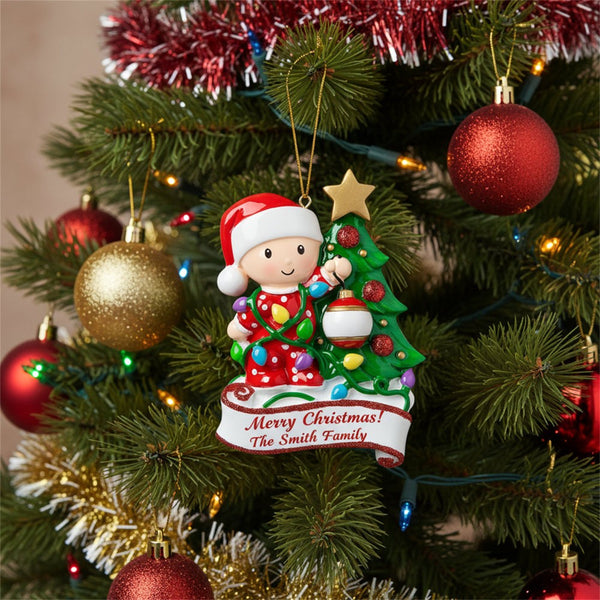 Babys First Christmas Ornaments Personalised Ornament Festive Decor Xmas Gift
