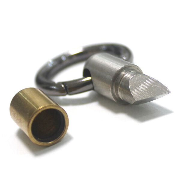 Capsule Knife Key Ring Outdoor Portable Split Keychain Cutting Tool Cutter