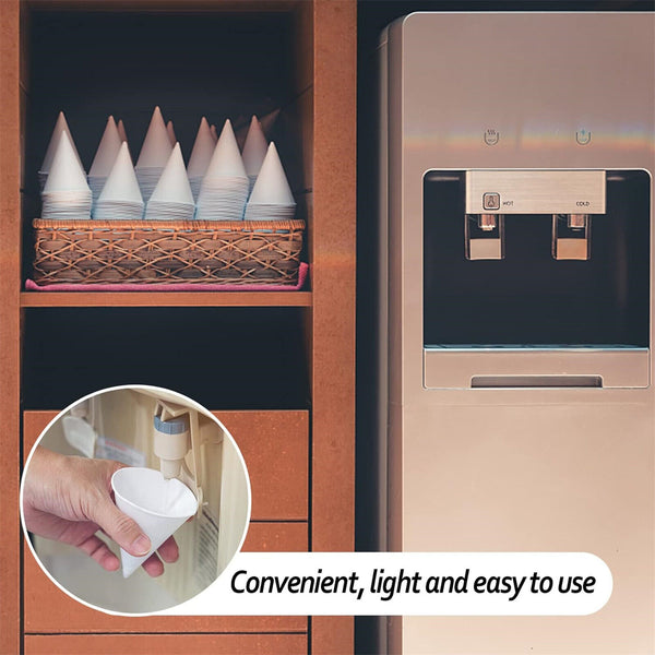 Cone Cups Snow Cone Cups Coated Leakproof Cone Cups for Slush Shave