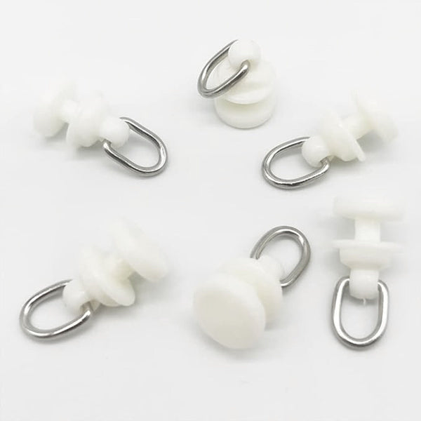 100PCS Curtain Track Glider Rail Curtain Hook Rollers Curtain Tracks Accessories