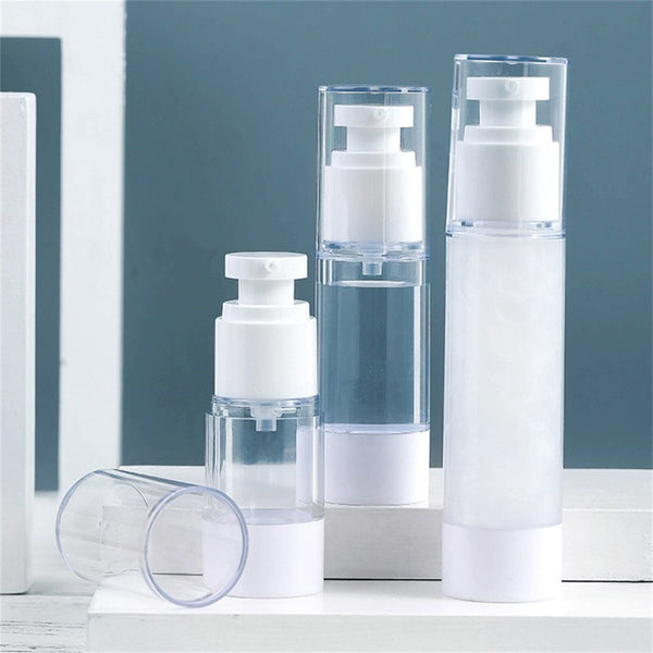 2-4Pcs Vacuum Pump Bottle Empty Lotion Sub-Bottling Airless Bottle Container AUS