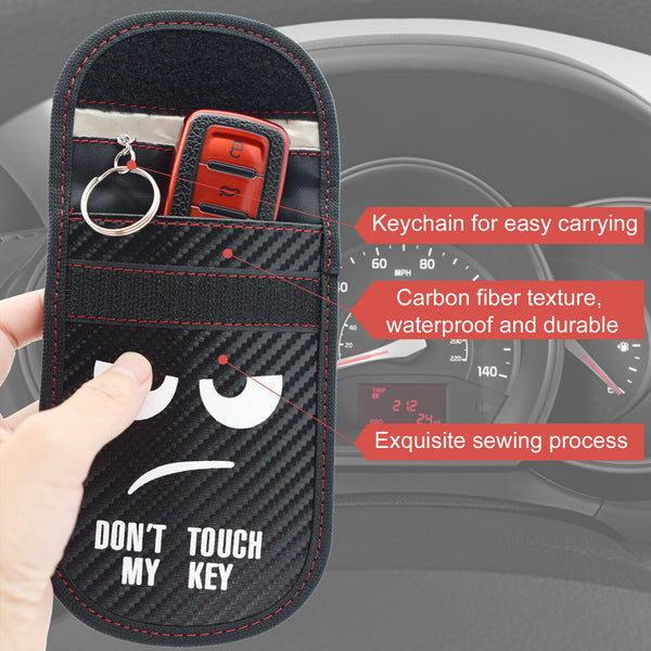 2x Car Key Signal Blocker Case Faraday Cage Fob Pouch Keyless RFID BlockingBag