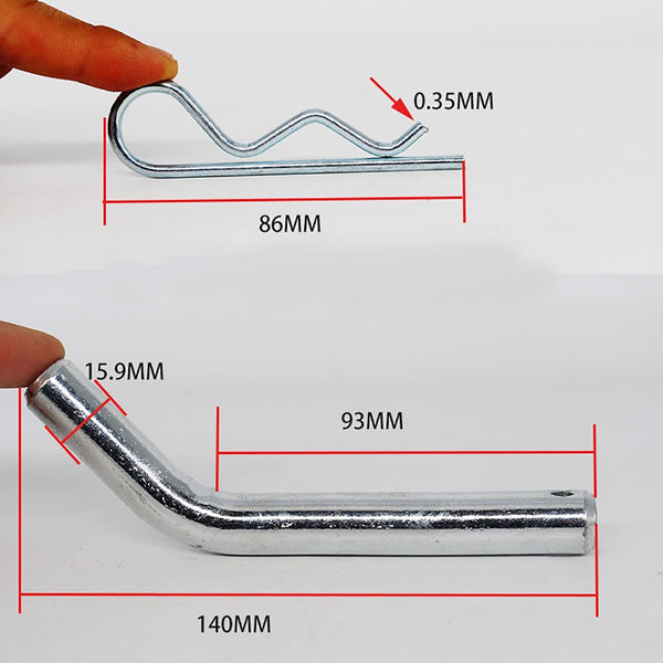 2X HITCH PIN + R CLIP 14MM 5/8