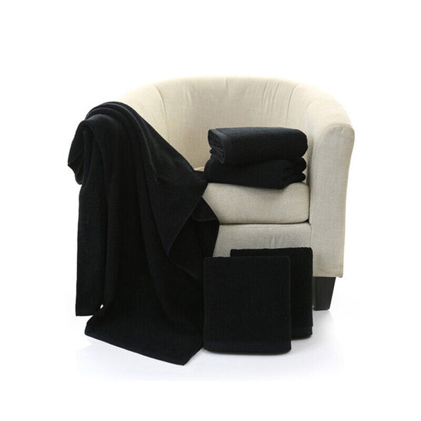 Microfiber Towel GYM Sport Footy Travel Camping Swimming Drying Microfibre Black