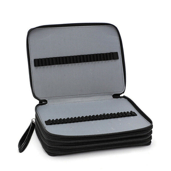 Large 168 Slot Pencil Case Foldable Storage Organizer Pen Makeup Bag Capacity