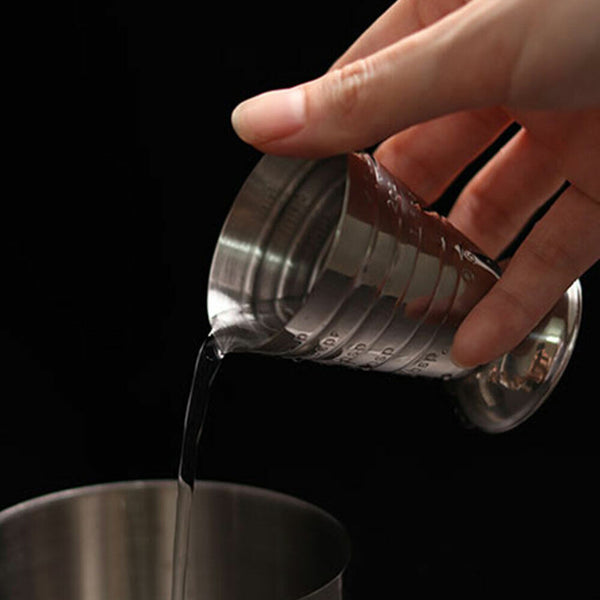 75ml Cup Spirit KU Stainless Jigger Bartending Wine Tools Alcohol Cocktails