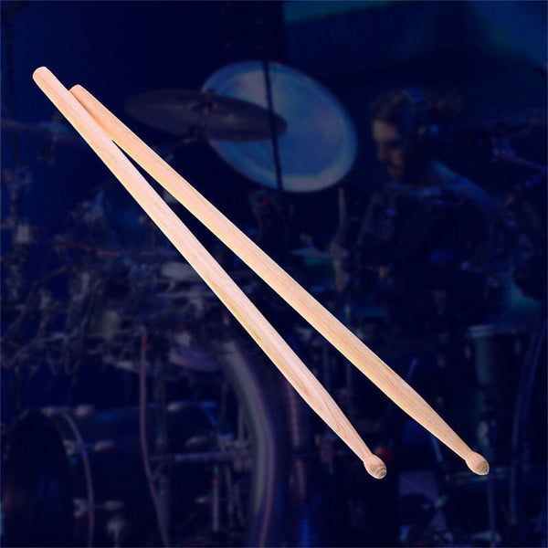 10Pair 5A Maple Wood Lightweight Endearing Music Oval Tip Drumsticks Drum Sticks