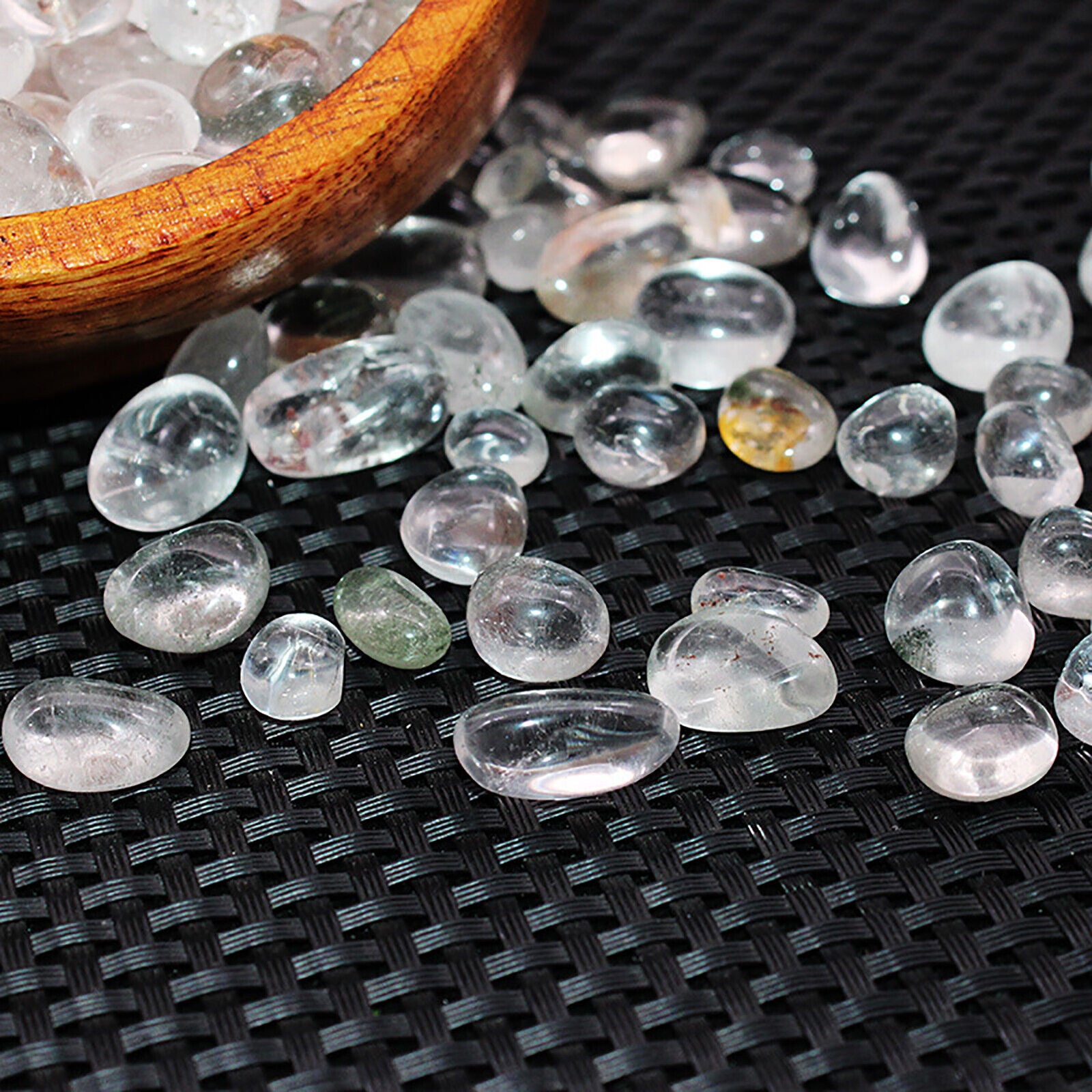 100G-1KG Angel Aura Crystal Chips BULK Natural Gemstone Polished Mini Crystal AU