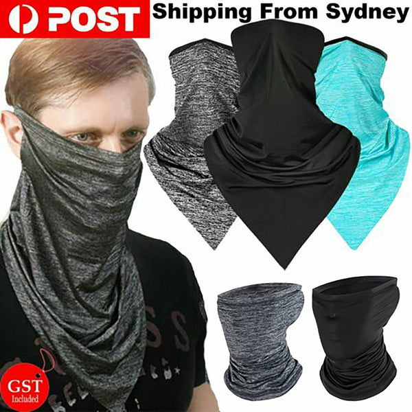 AU Face Mask Bandana Neck Scarf Half Ski Headband Headwear Mouth Cycling Mask