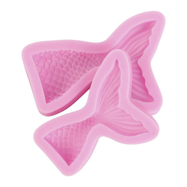 Silicone Mermaid Tail Cake Fondant Mold Chocolate Baking Mould Decor Sugarcraft