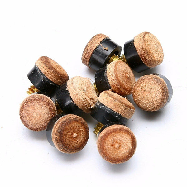 Commercial Quality Soft Pool Snooker Billiards CUE TIPS Screw On Type 10mm AU