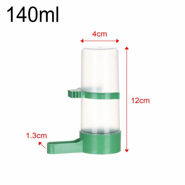 8PCS Pet Drinker Food Feeder Water Dispenser Clip For Cage Bird Parrot Cockatiel