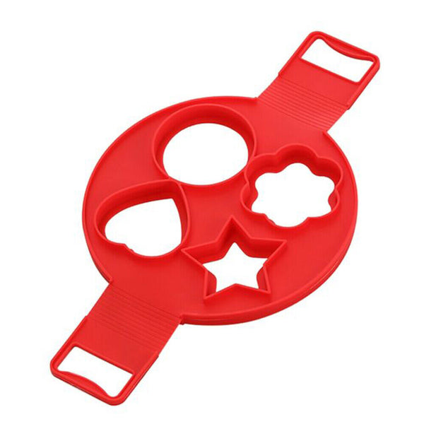 Non Stick Omelette Mold Mould Silicone Pancake Maker Pan Cooking Egg Flip Ring
