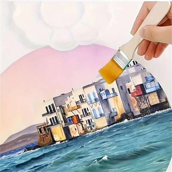 40pcs Nylon Paint Brushes Set | Flat Artist Chip Brushes for Acrylic, Wall & Craft Painting