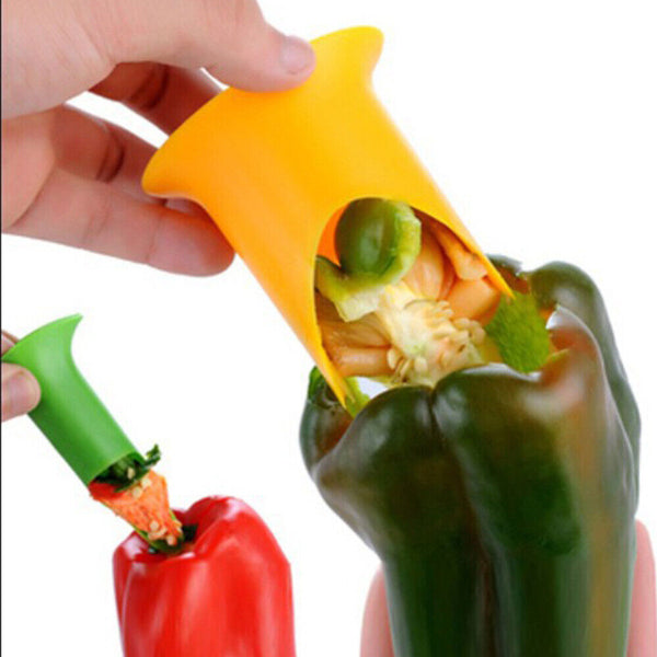 2Pcs Tomato Fruit Pepper Cutter Corer Slicer Kitchen Tools Vegetable Creative